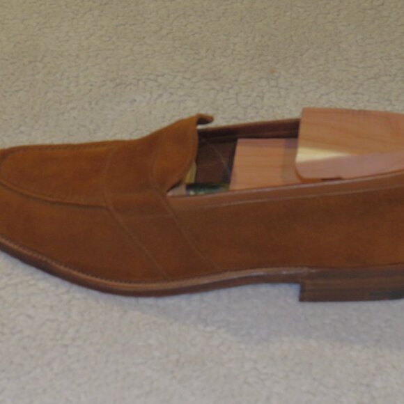Edward Green x Leffot Buckingham Tobacco Suede Unlined Loafers 8E NWB main image 8